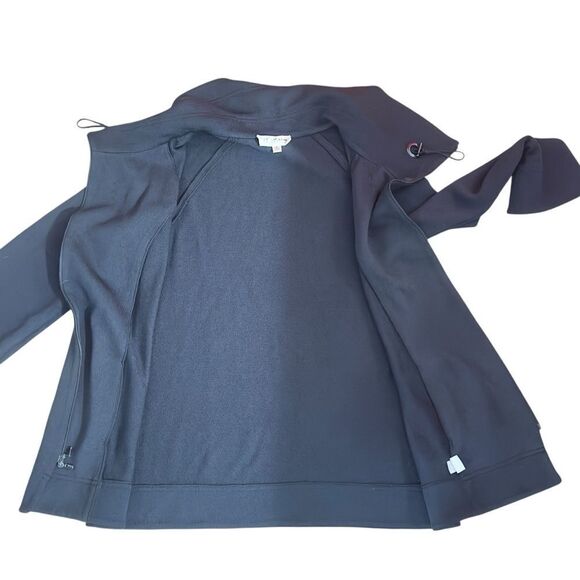 St John Collection Black Zip Up Long Sleeve Knit Size 4 - Picture 7 of 14